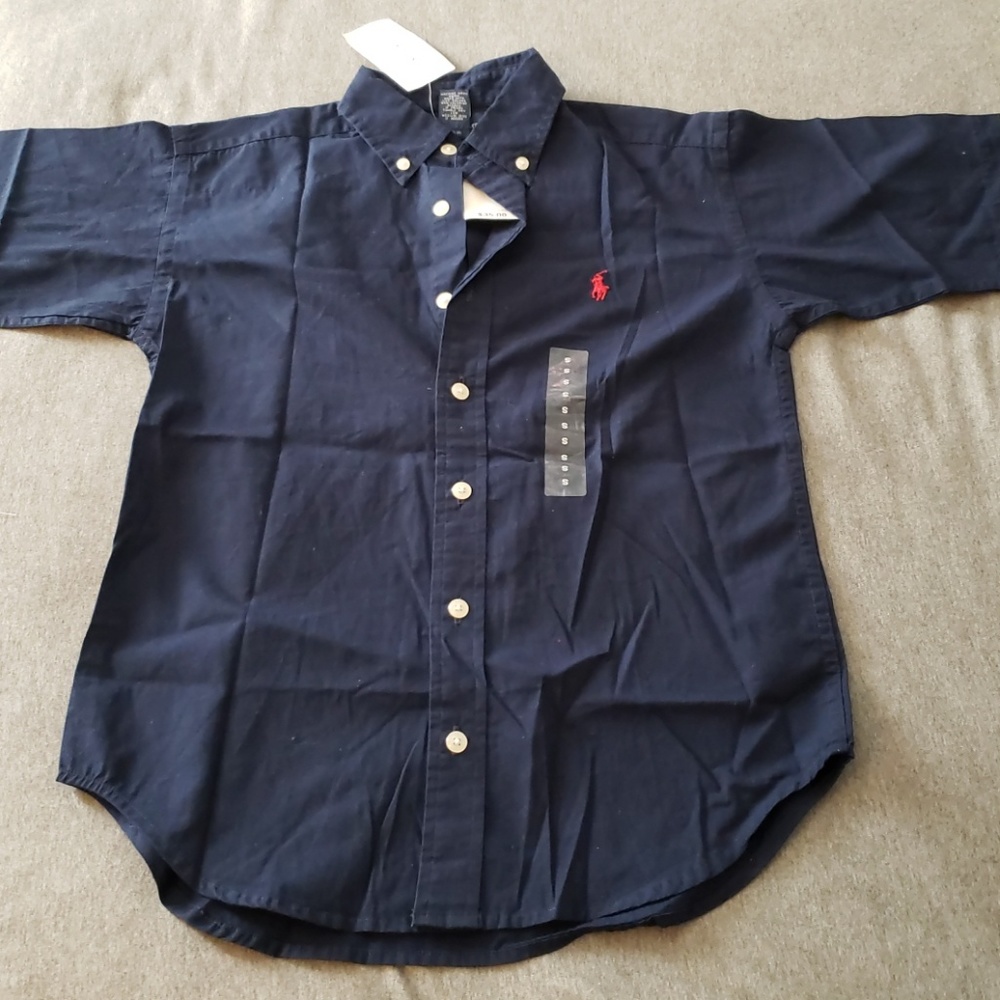 NWT Ralph Lauren Boy Button Down Sz. S